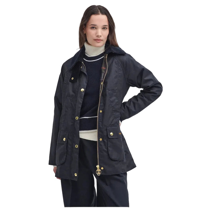 Barbour Moderm Beadnell Wax Jacket  - Navy Classic