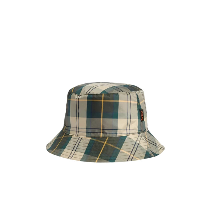 Barbour Hutton Reversible Bucket Hat - Fern Tartan