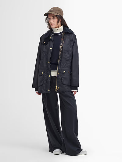 Barbour Moderm Beadnell Wax Jacket  - Navy Classic