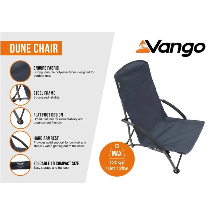 Vango Dune Chair - Granite Grey