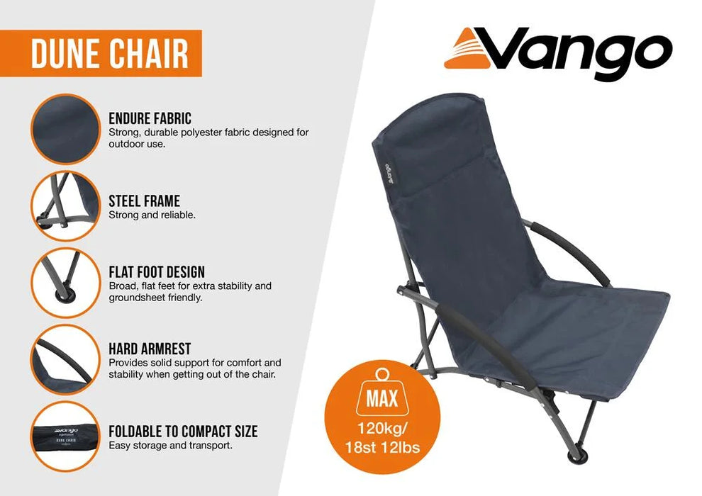 Vango Dune Chair - Granite Grey