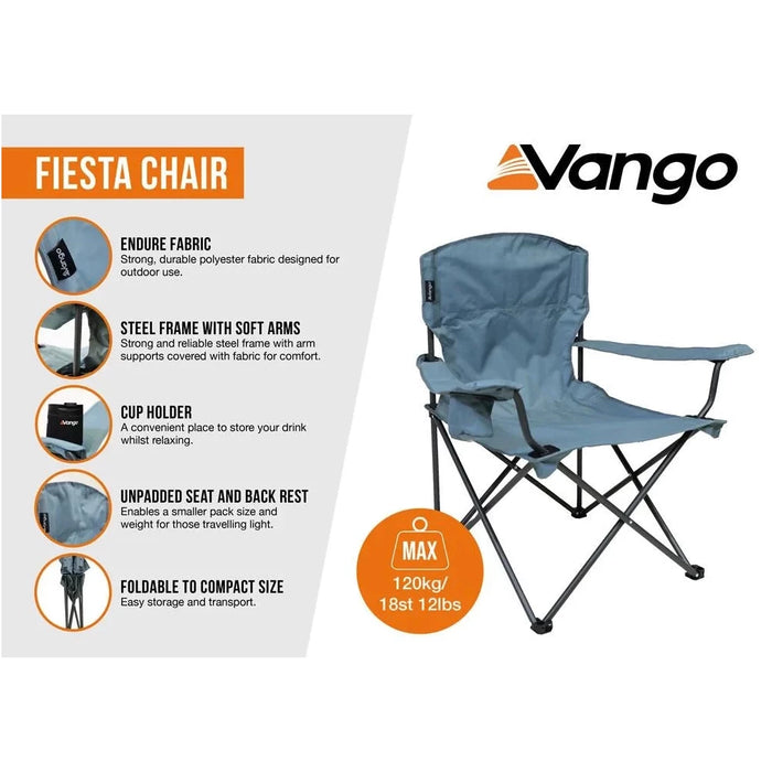Vango Fiesta Chair   Dark Denim