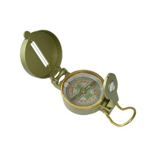 Golden Aluminum Lensatic Compass  33149
