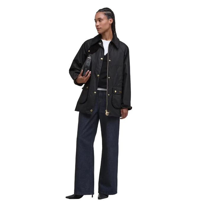 Barbour Modern Beadnell Waxed Jacket - Black