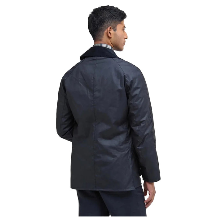 Barbour Ashby Waxed Jacket - Navy