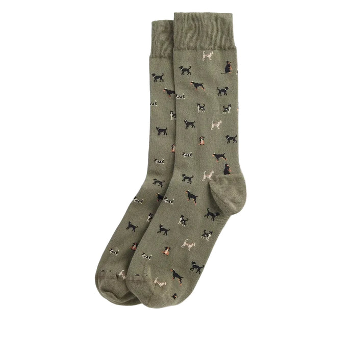Barbour Mavin Sock - Mid Olive-Dog