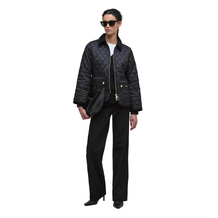 Barbour Beadnell Fitted Quilted Jacket - Black