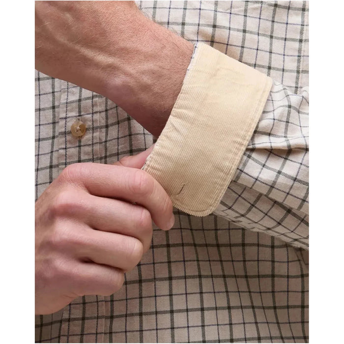 Barbour Bank Regular Long-Sleeved Shirt - Dark Ecru