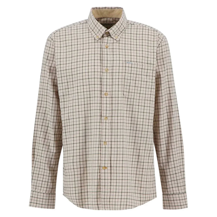 Barbour Bank Regular Long-Sleeved Shirt - Dark Ecru