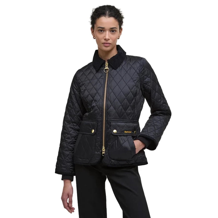 Barbour Beadnell Fitted Quilted Jacket - Black