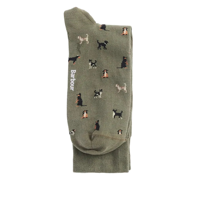 Barbour Mavin Sock - Mid Olive-Dog