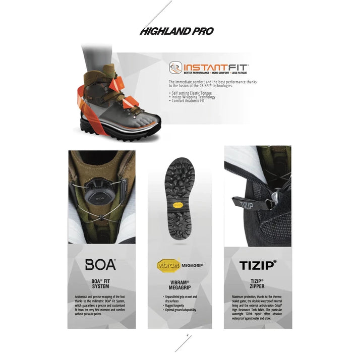 Crispi Highland Pro Boot Olive