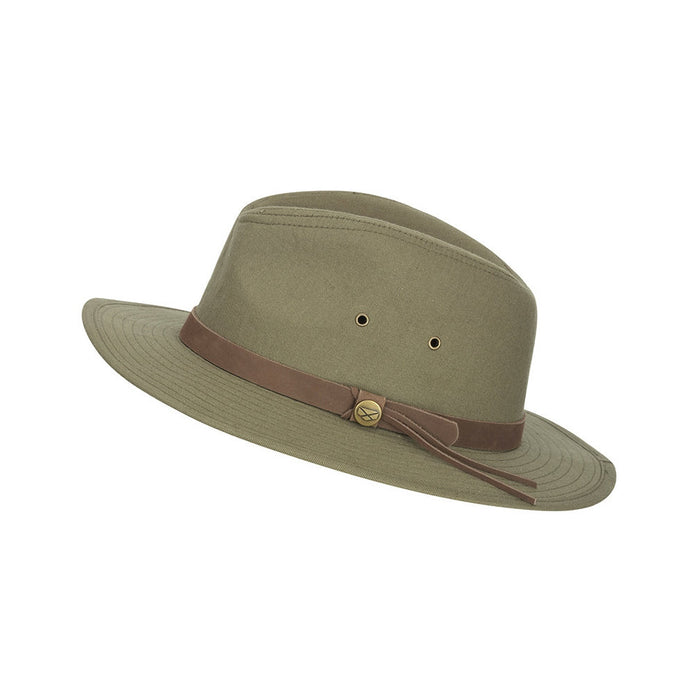 Hoggs Panmure Canvas Foldable Hat Kaki