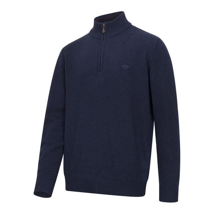 Hoggs Lothian 1/4 Zip Pullover  - Navy