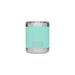 A YETI Rambler 10oz Lowball - Seafoam with a lid on a white background.