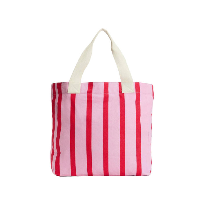 Barbour Emily Stripe Tote Bag   Cherry Blossom