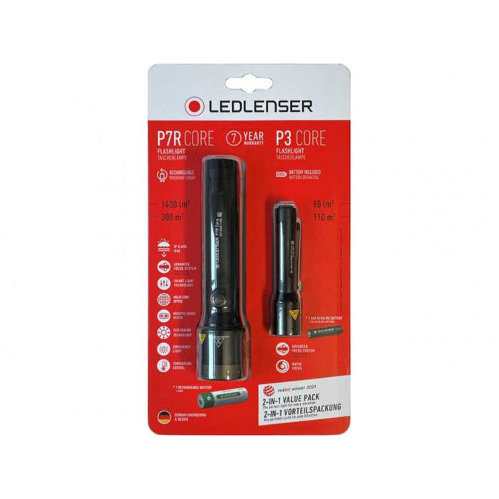 Ledlenser P7R Core +P3 Core Twin Pack