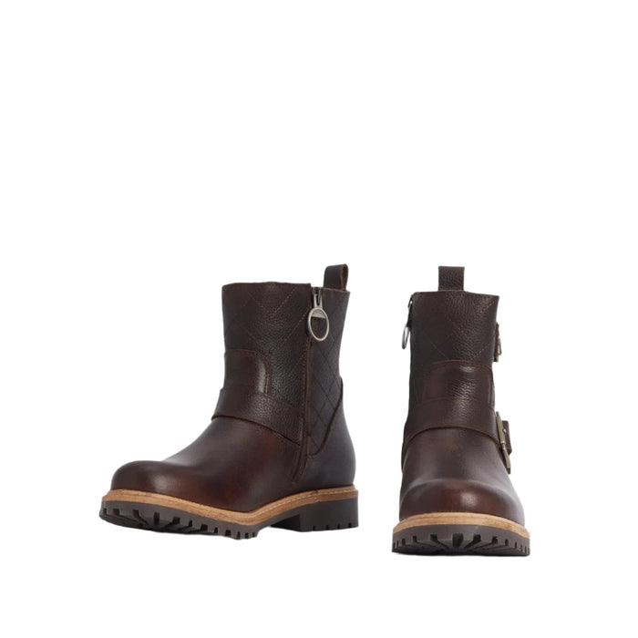 Barbour Bramble Double Buckle Boots - Dark Brown