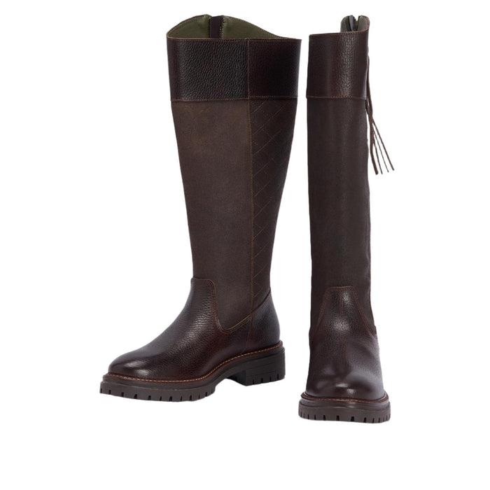 Barbour Ingrid Knee-High Boots - Dark Brown