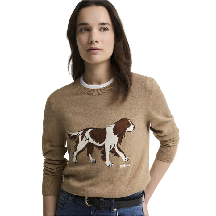 Barbour Fareham Crew Neck Jumper - Warm Trench