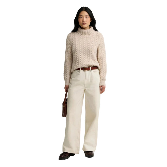 Barbour Ambleside Cable Knit Jumper -  Oatmeal
