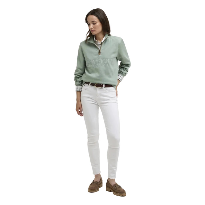 Barbour Cynthia Half Zip - Blue Sage