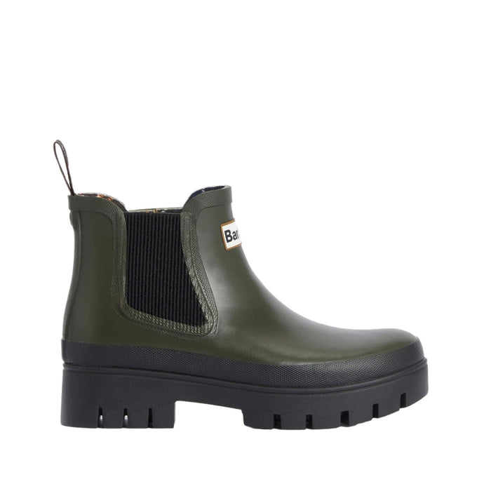 Barbour Halton Ankle Wellingtons - Olive/ Black