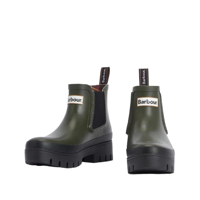 Barbour Halton Ankle Wellingtons - Olive/ Black