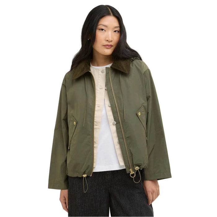 Barbour Weaver Showerproof Jacket   Ivy Greeen