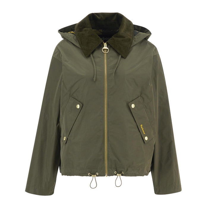 Barbour Weaver Showerproof Jacket   Ivy Greeen