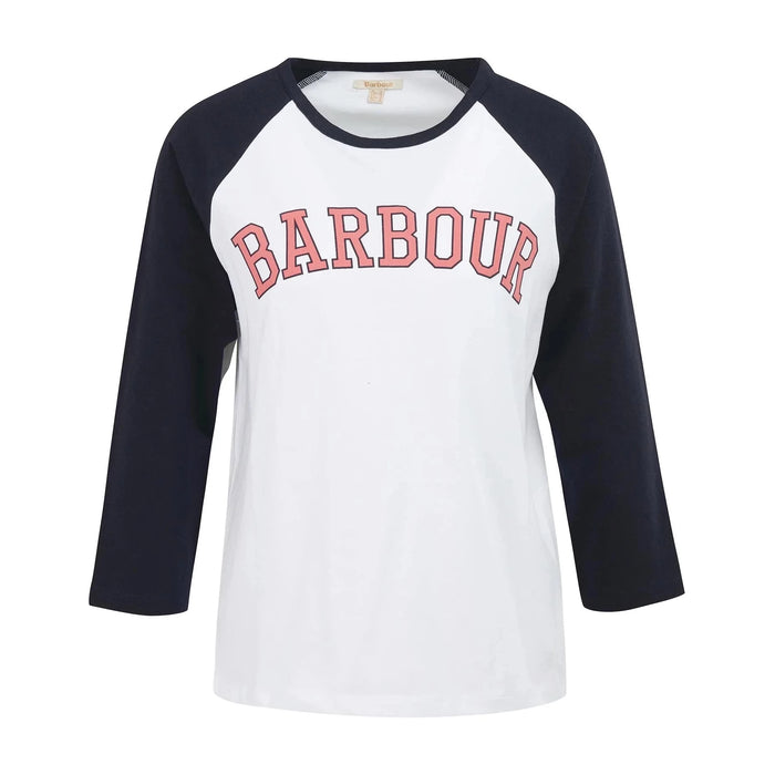 Barbour Northumberland Tee - Navy/Pink