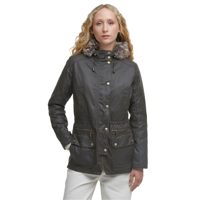 Barbour Kelsall Ladies Wax Jacket - Olive
