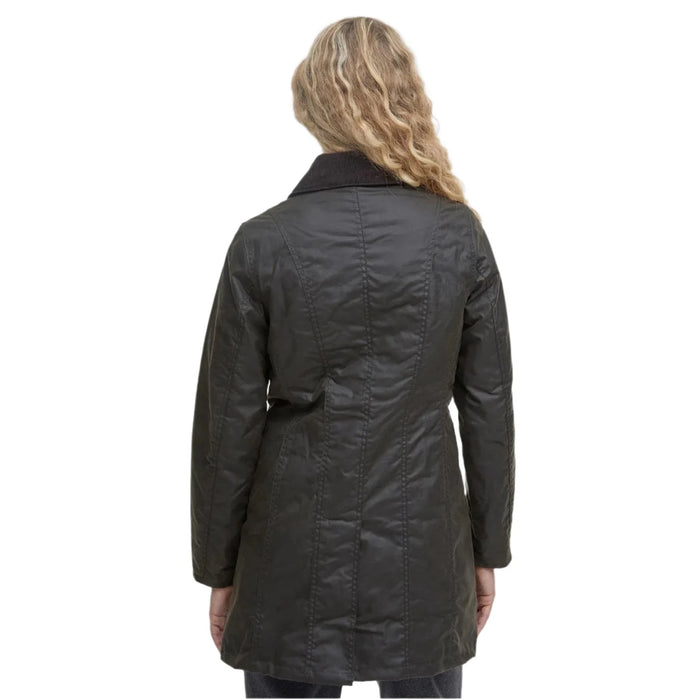 Barbour Ladies Belsay Wax Jacket- Olive