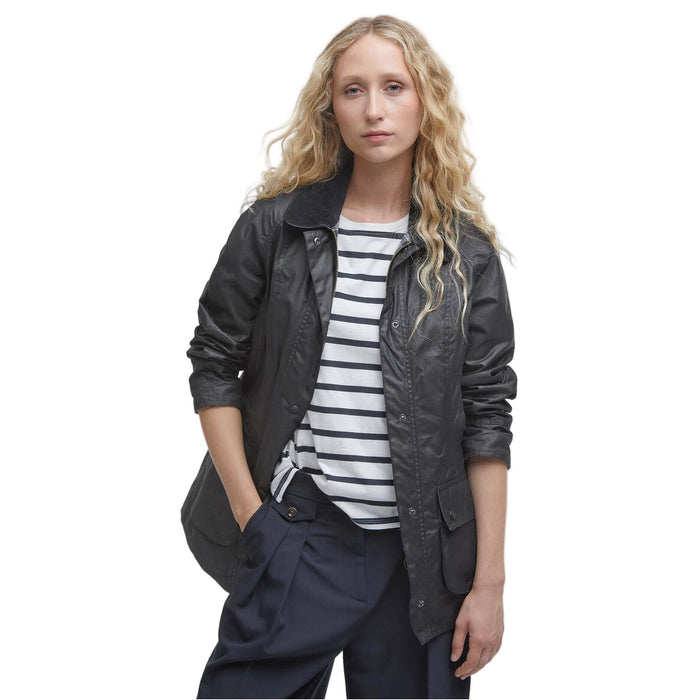 Barbour Ladies Beadnell Wax Jacket - Black