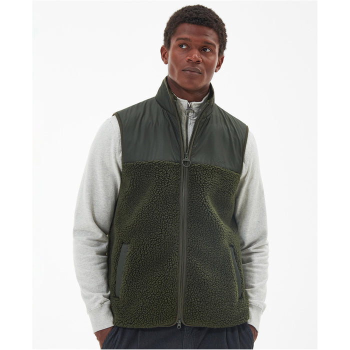 Barbour Newlan Fleece Gilet - Olive