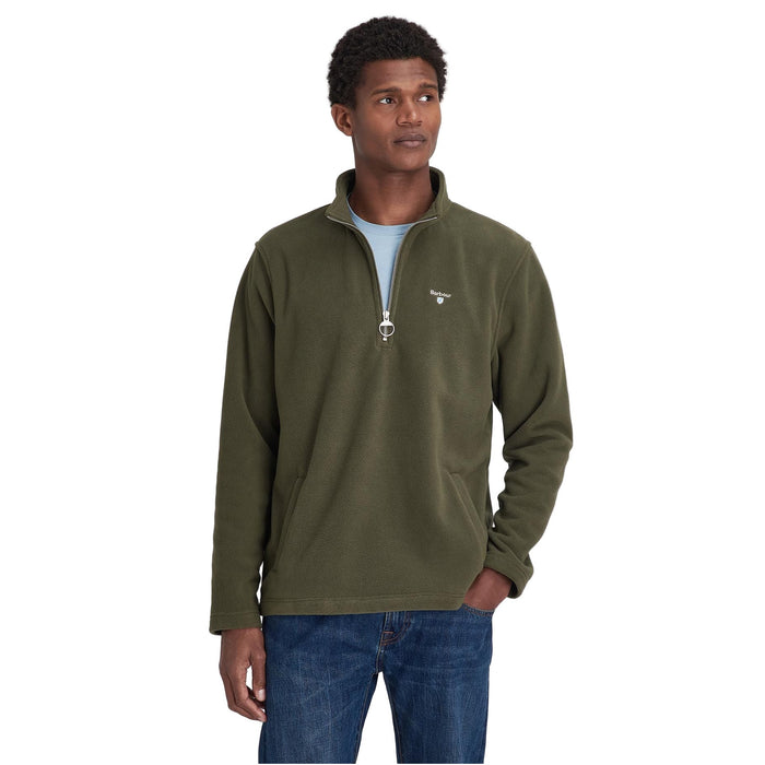 Barbour Essential Half Zip Fleece - Olive