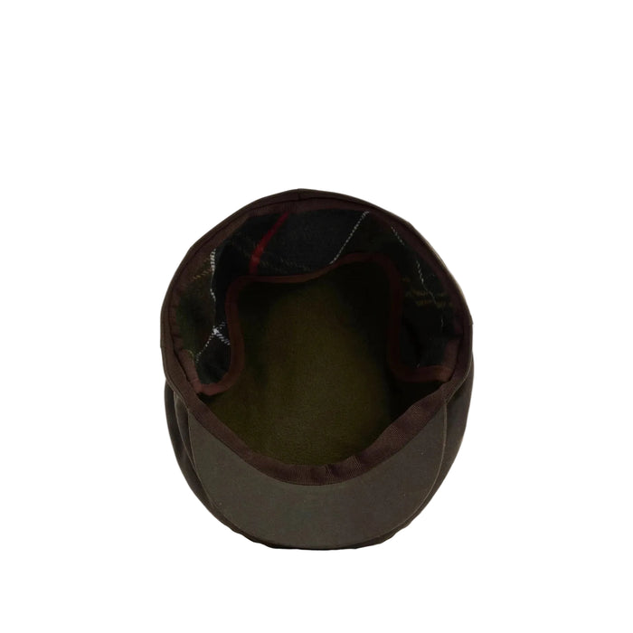 Barbour Cheviot Waxed Flat Cap - Olive