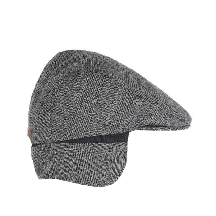 Barbour Cheviot Flat Cap - Olive Herringbone