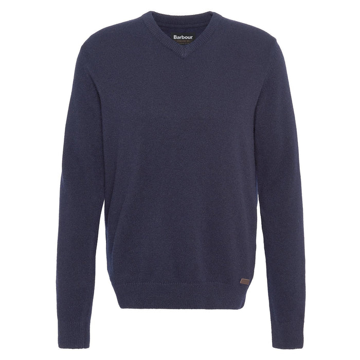 Barbour Nelson Essential V Neck Jumper - Navy