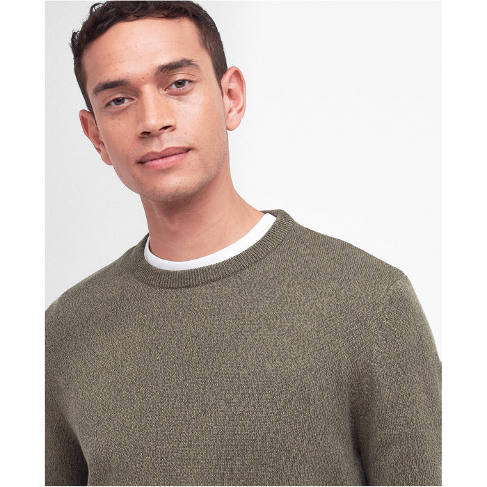 Barbour Whitfield Crew Neck Jumper - Olive