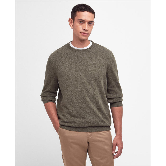 Barbour Whitfield Crew Neck Jumper - Olive