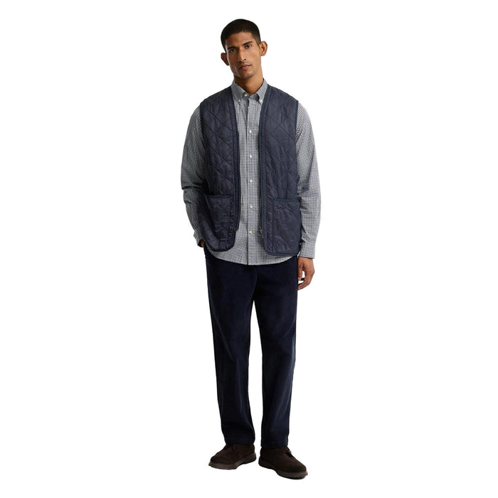 Barbour Mens Polarquilt Waistcoat/Zip-in Liner - Navy