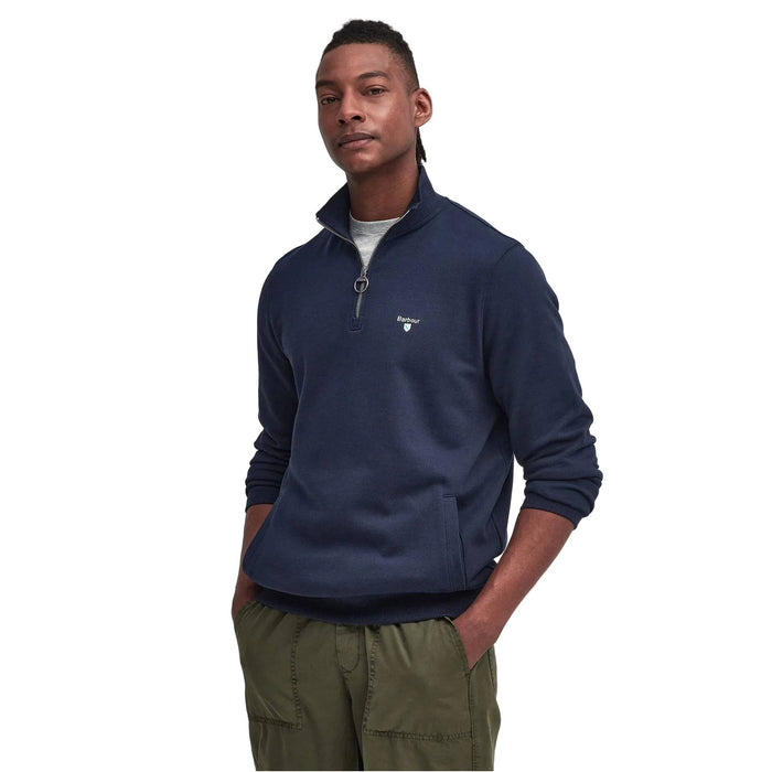 Barbour Beckhill Half Zip - Navy