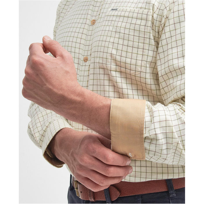 Barbour Field Tattersall Shirt - Green/Brown