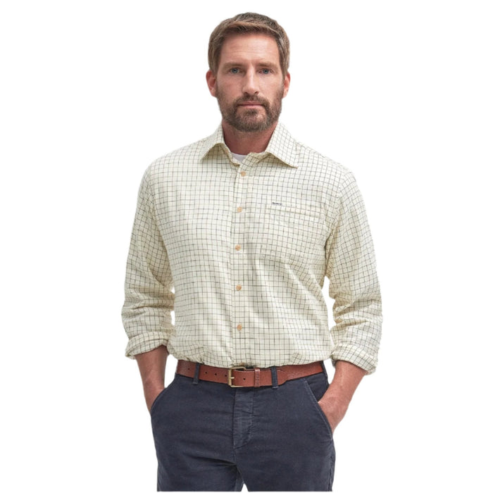 Barbour Field Tattersall Shirt - Green/Brown