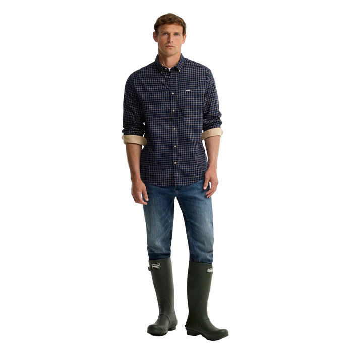 Barbour Bank Regular Long-Sleeved Shirt - Navy