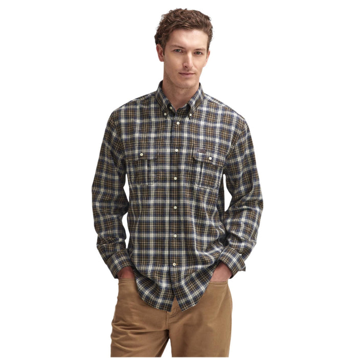 Barbour Penrice Regular Long-Sleeved Shirt - Navy Marl