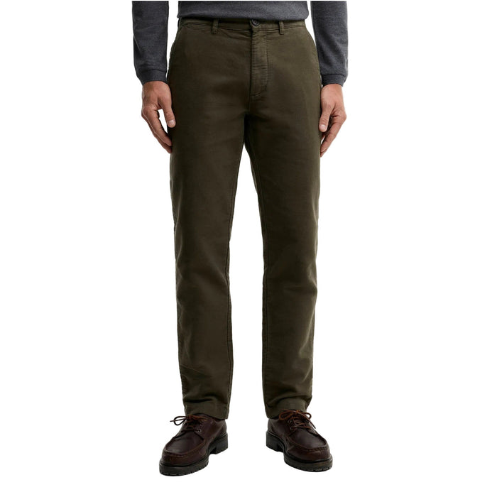 Barbour Moleskin Tailored Trousers - Dark Olive