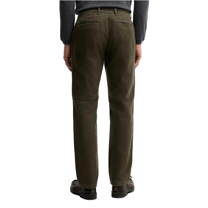 Barbour Moleskin Tailored Trousers - Dark Olive