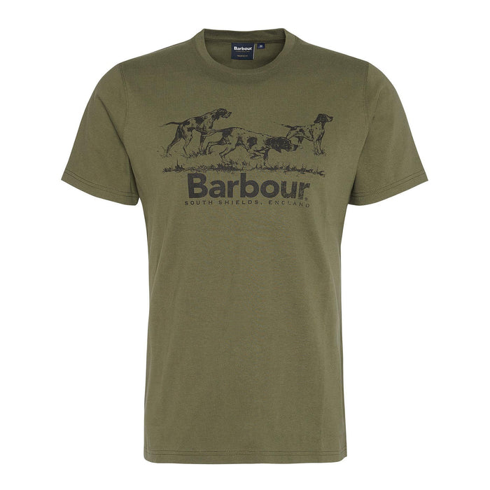 Barbour Field Dog Graphic T-shirt - Mid Olive